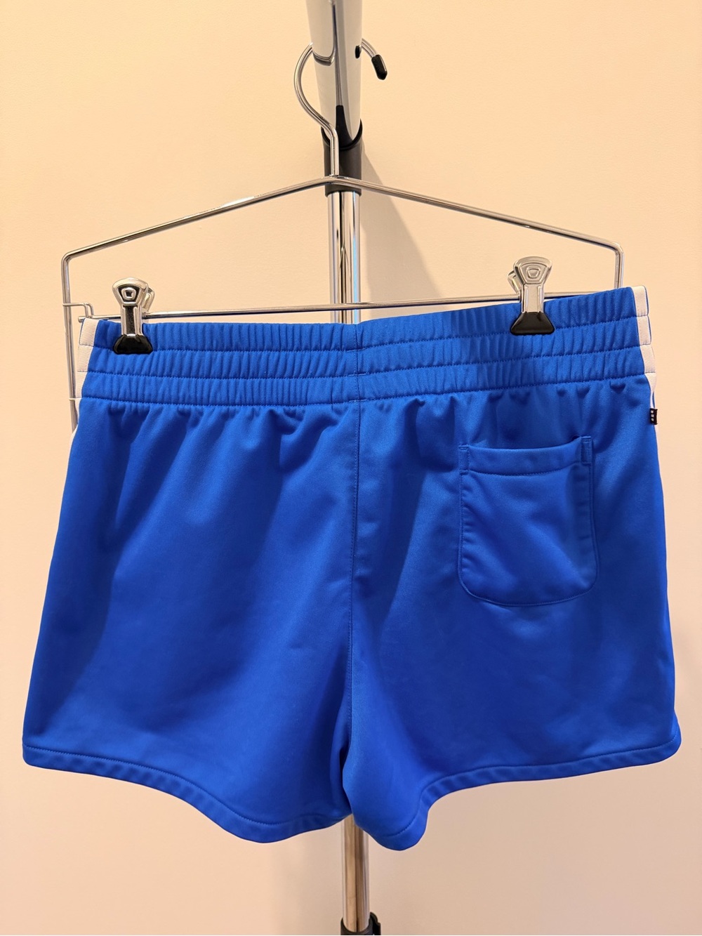 adidas Women’s Blue 3-Stripe Athletic Shorts - Picture 5 of 5
